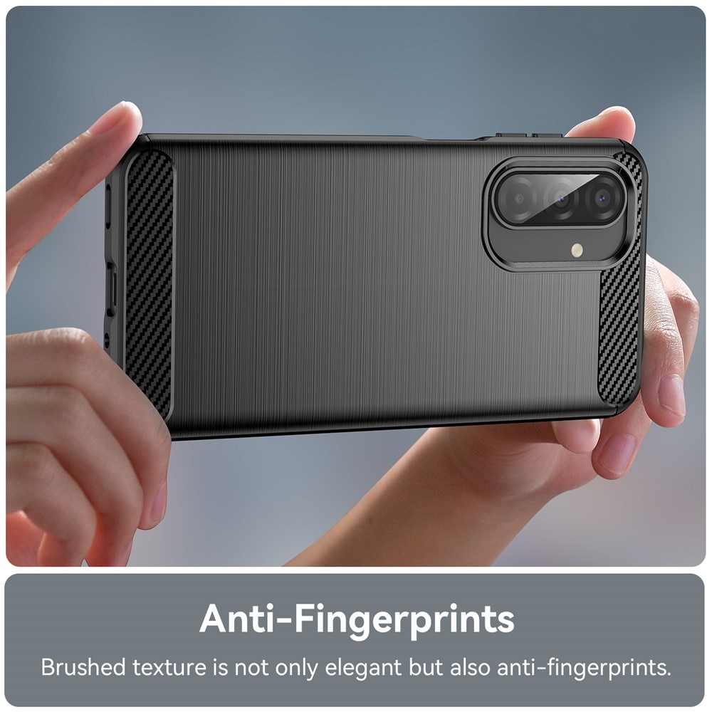 Samsung Galaxy A17 Cover TPU Brushed Sort
