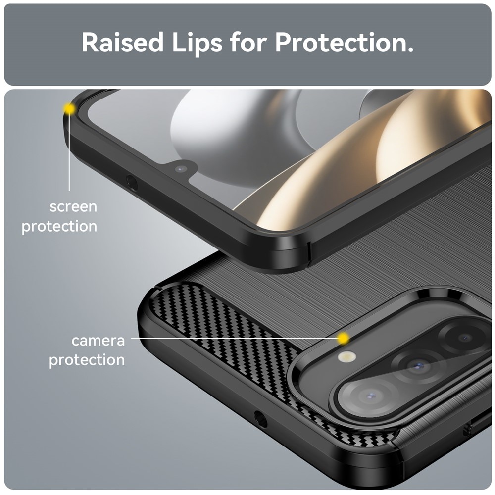 Samsung Galaxy A17 Cover TPU Brushed Sort