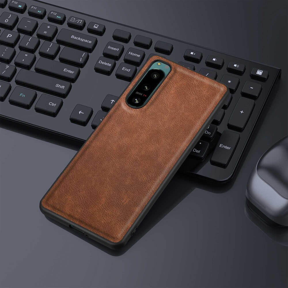 Lædercover Sony Xperia 5 IV brun