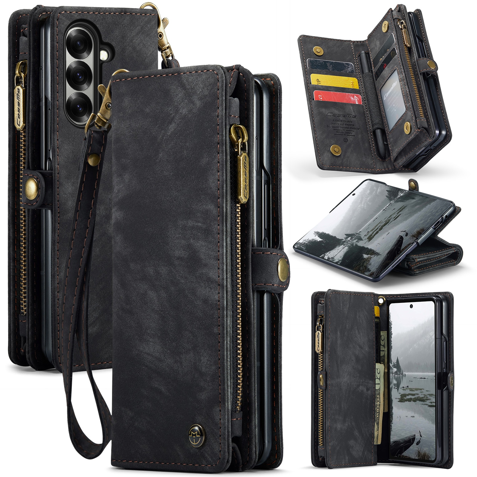 Multi-slot Mobiltaske Samsung Galaxy Z Fold 7 Grå