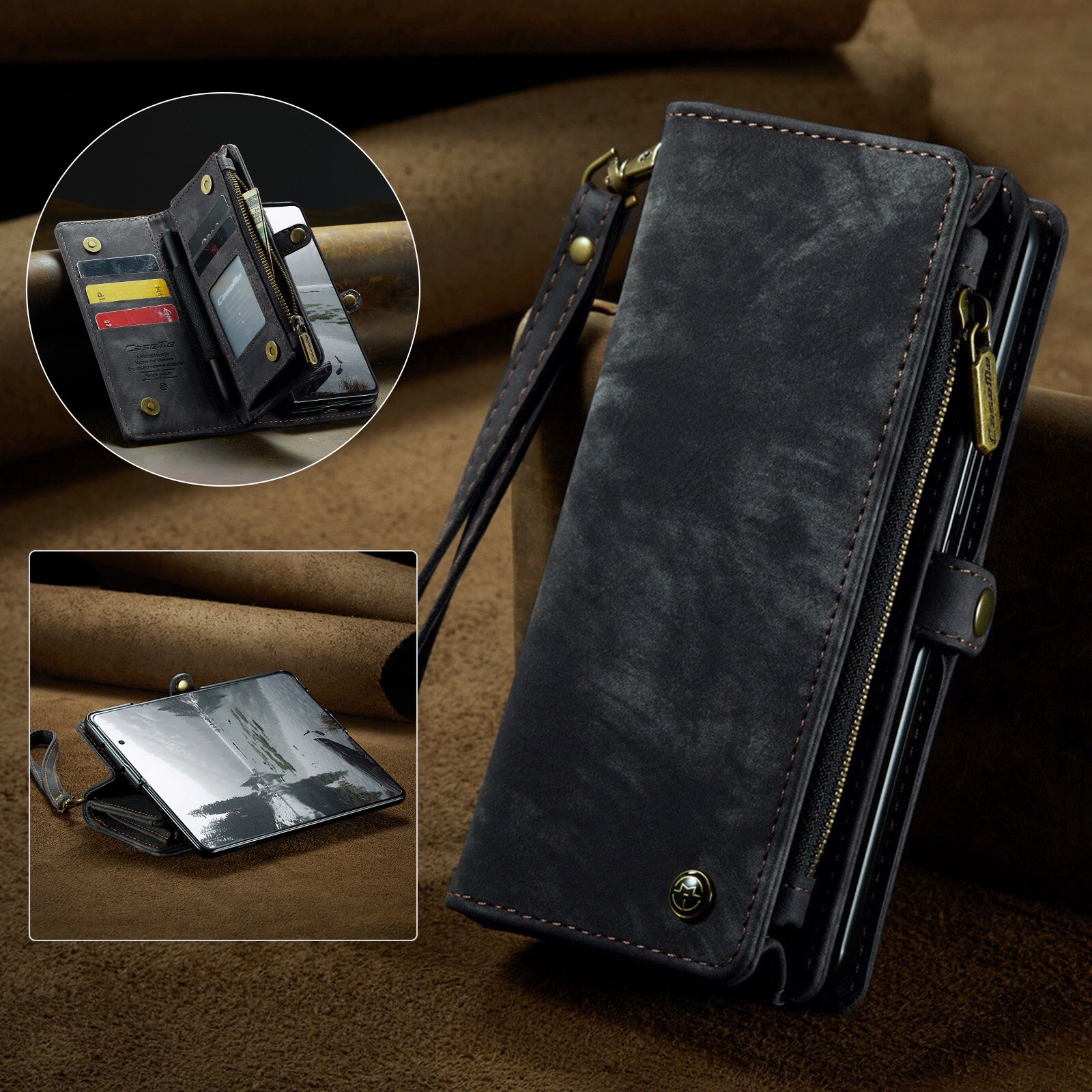 Multi-slot Mobiltaske Samsung Galaxy Z Fold 7 Grå