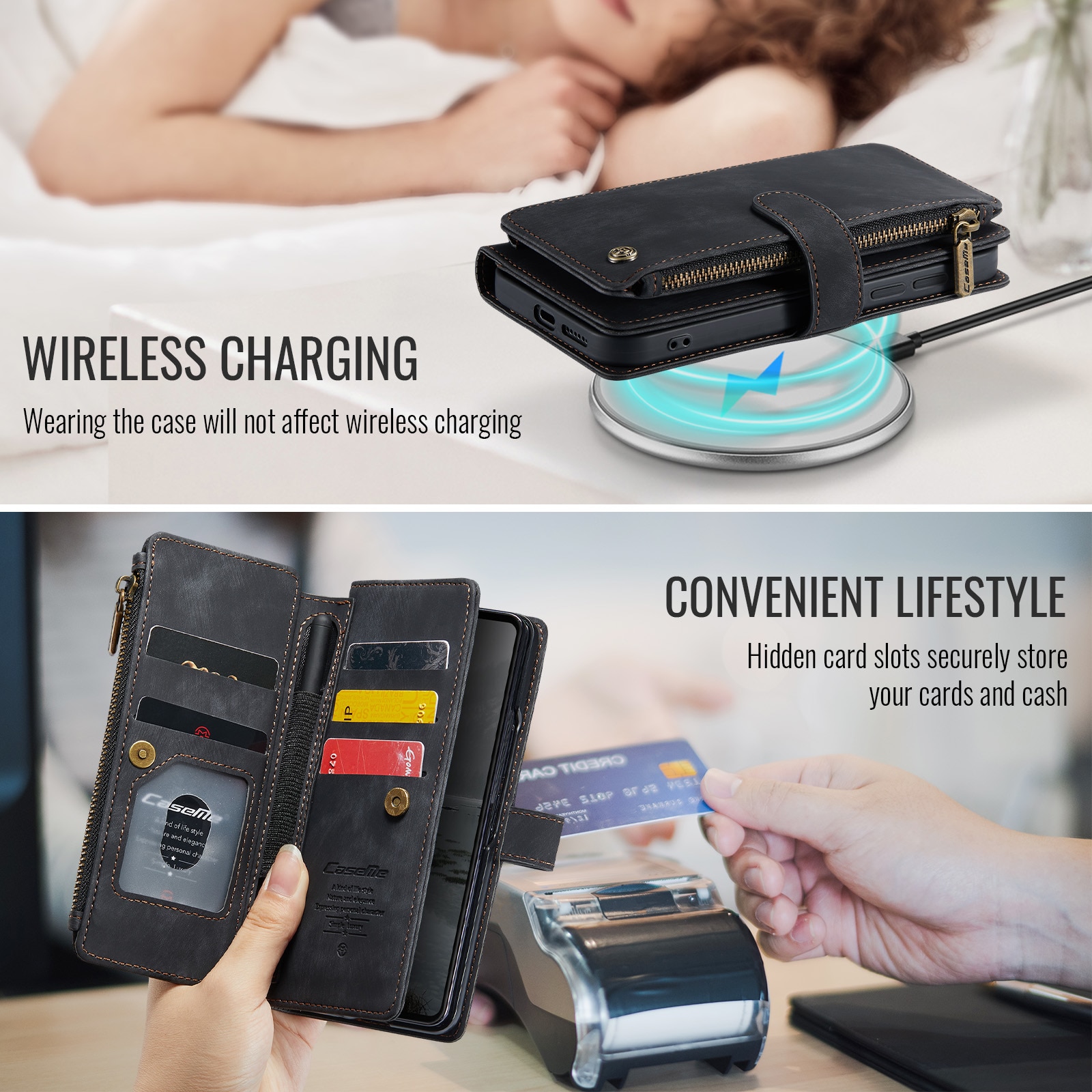 Zipper Wallet Samsung Galaxy Z Fold 7 sort