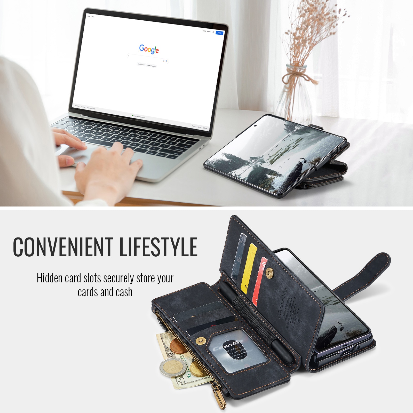 Zipper Wallet Samsung Galaxy Z Fold 7 sort