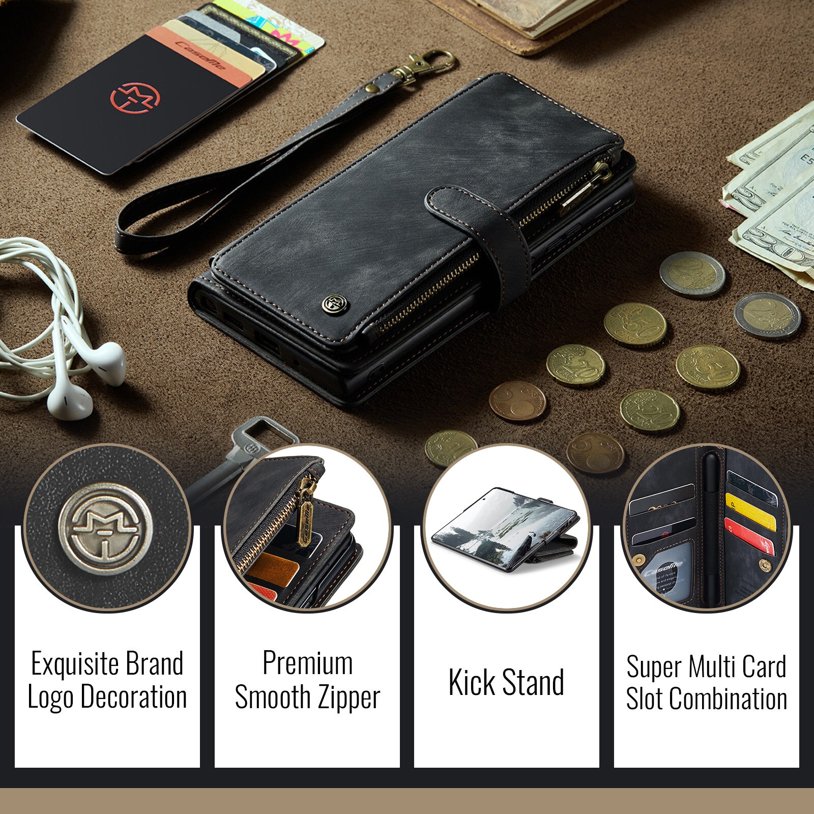 Zipper Wallet Samsung Galaxy Z Fold 7 sort