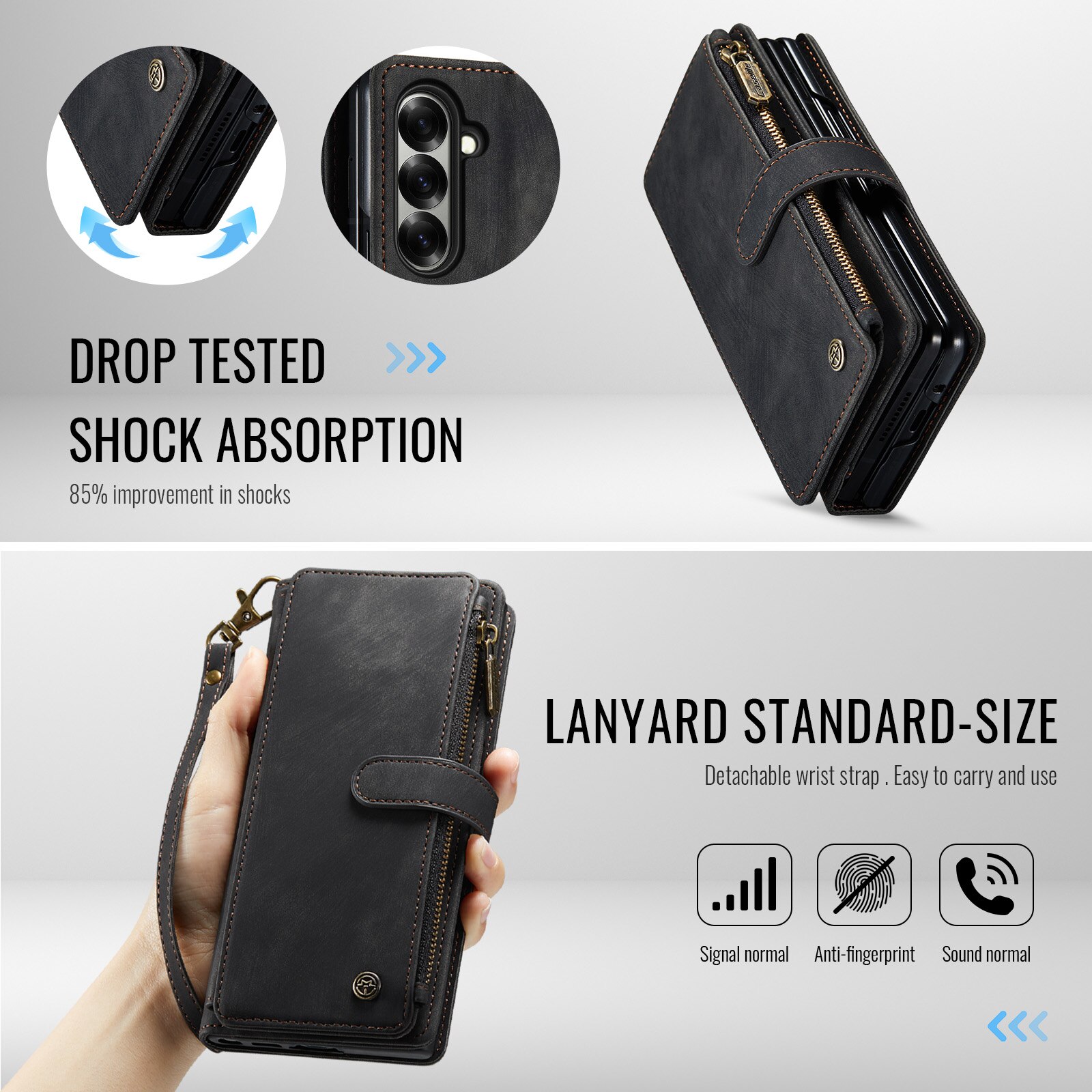Zipper Wallet Samsung Galaxy Z Fold 7 sort