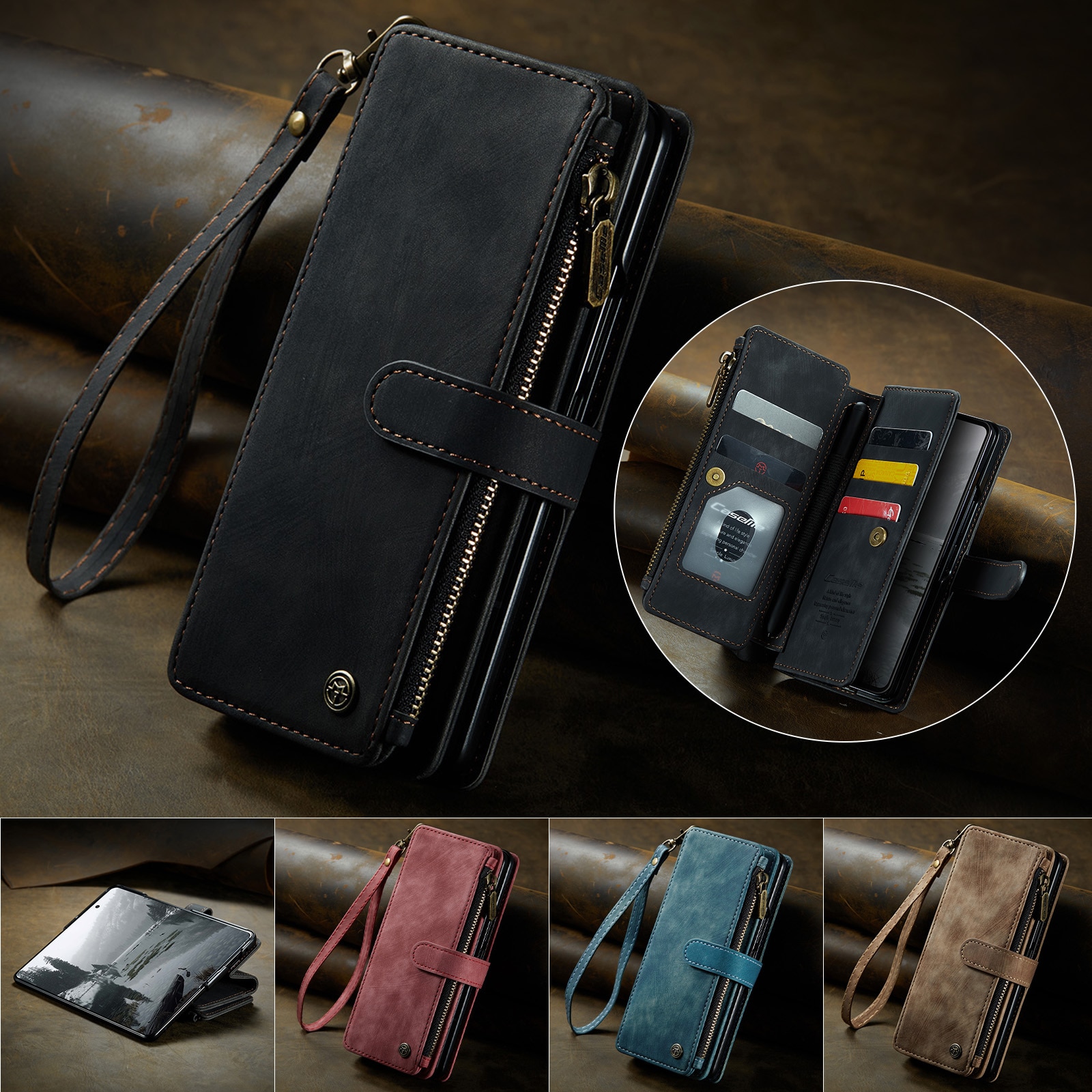 Zipper Wallet Samsung Galaxy Z Fold 7 sort