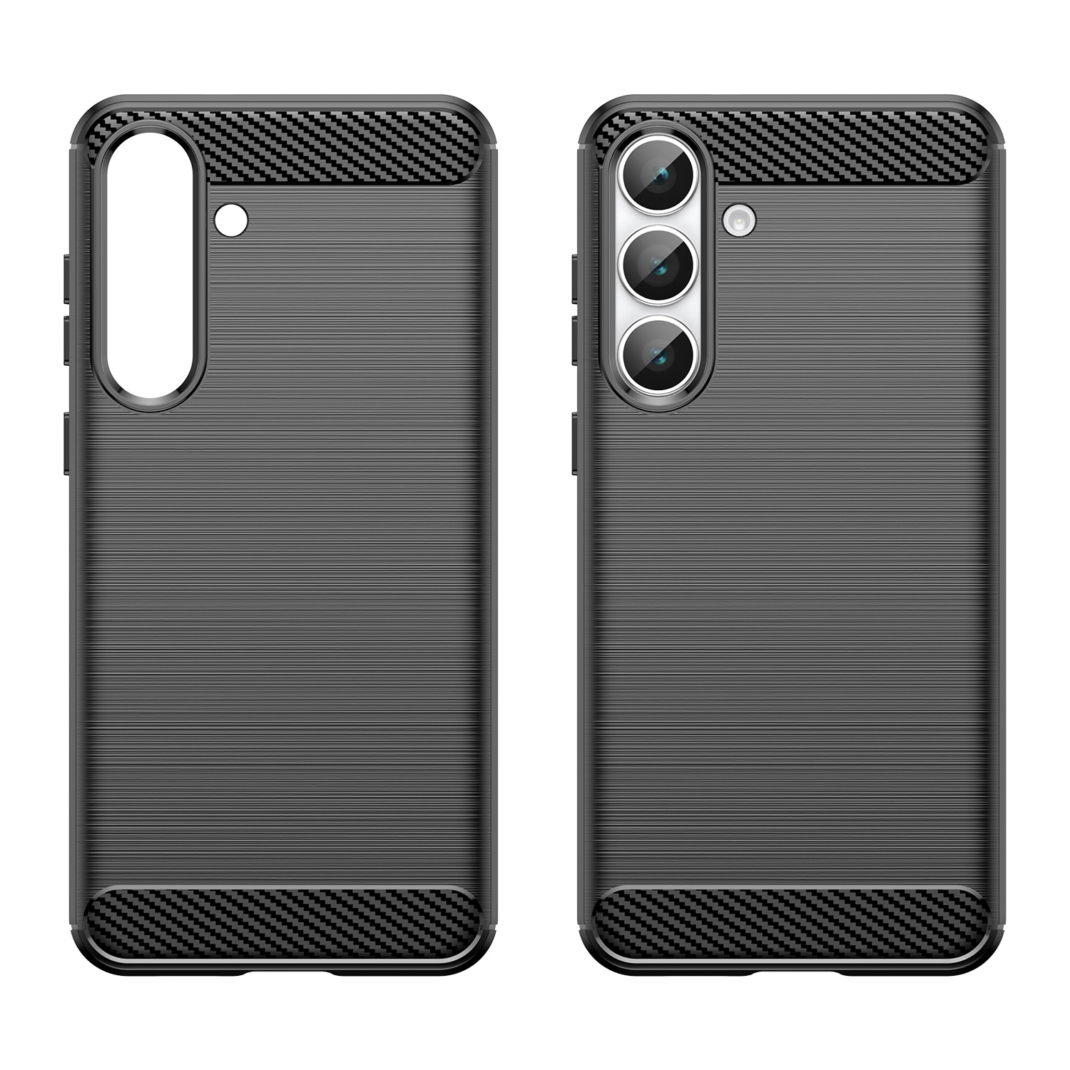 Samsung Galaxy S25 FE Cover TPU Brushed Sort