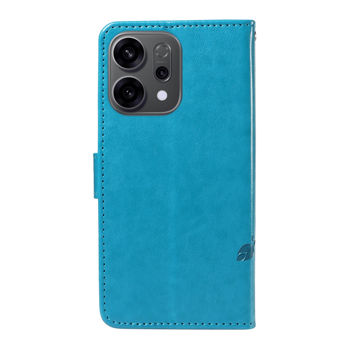 Læderetui Sommerfugle Oppo Reno 14 F Blå