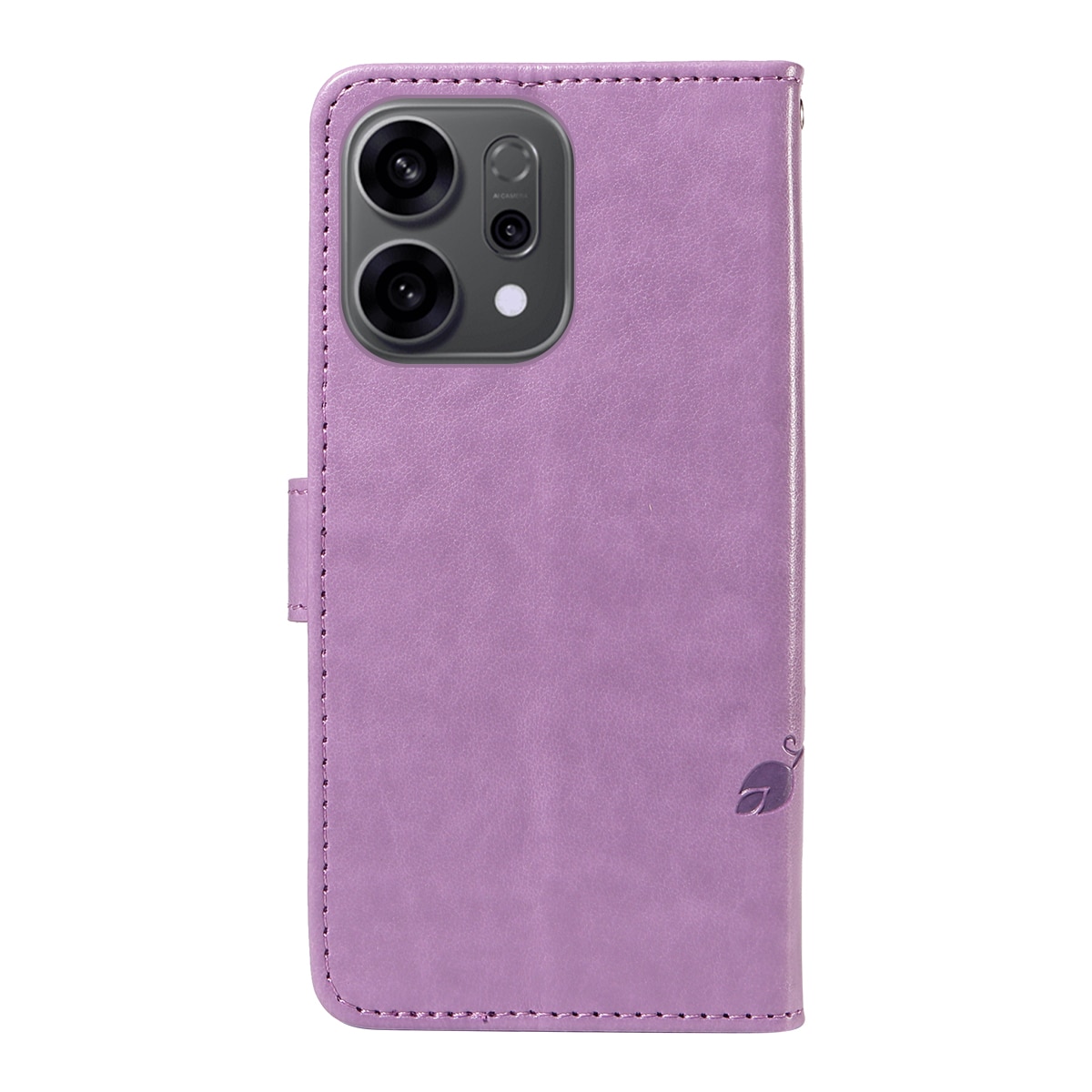 Læderetui Sommerfugle Oppo Reno 14 Lilla