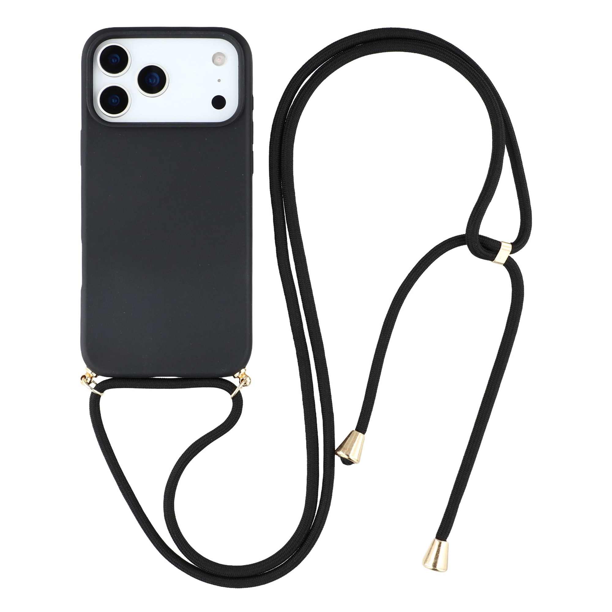 Cover halskæde strop iPhone 17 Pro Max sort