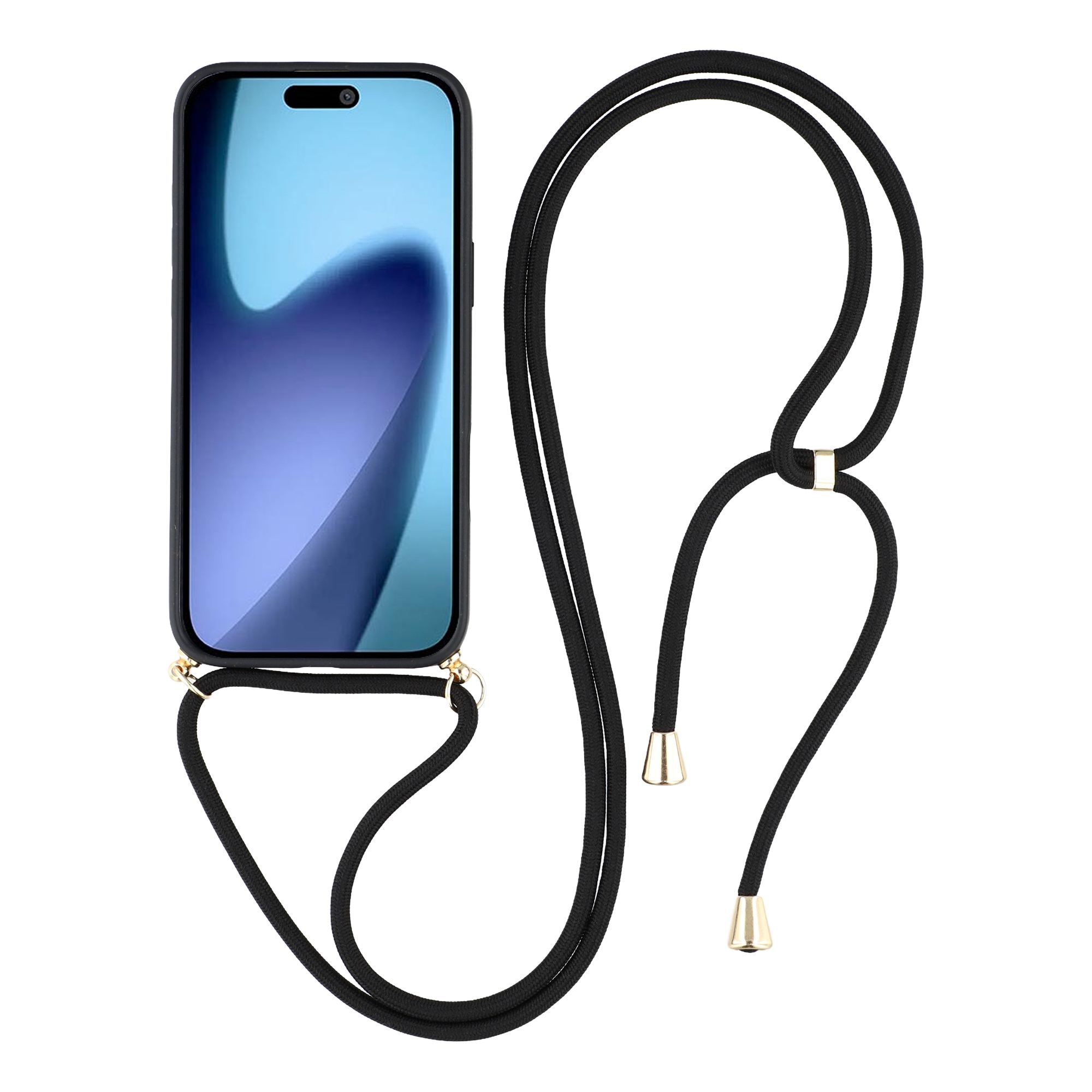 Cover halskæde strop iPhone 17 Pro Max sort