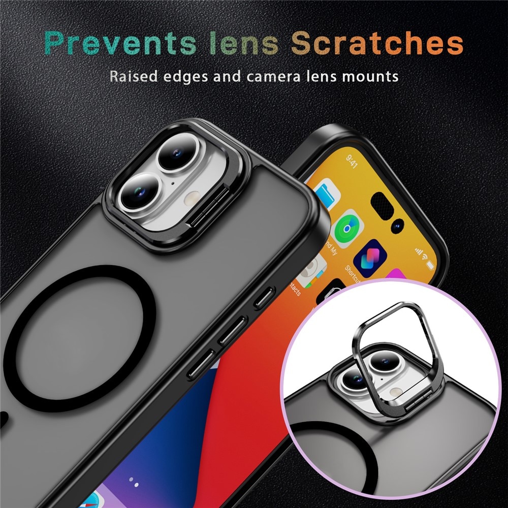 Hybridcover Kickstand MagSafe iPhone 17 Sort