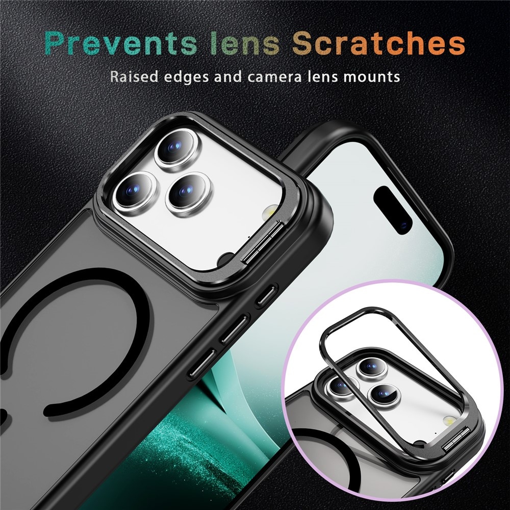 Hybridcover Kickstand MagSafe iPhone 17 Pro Max Sort
