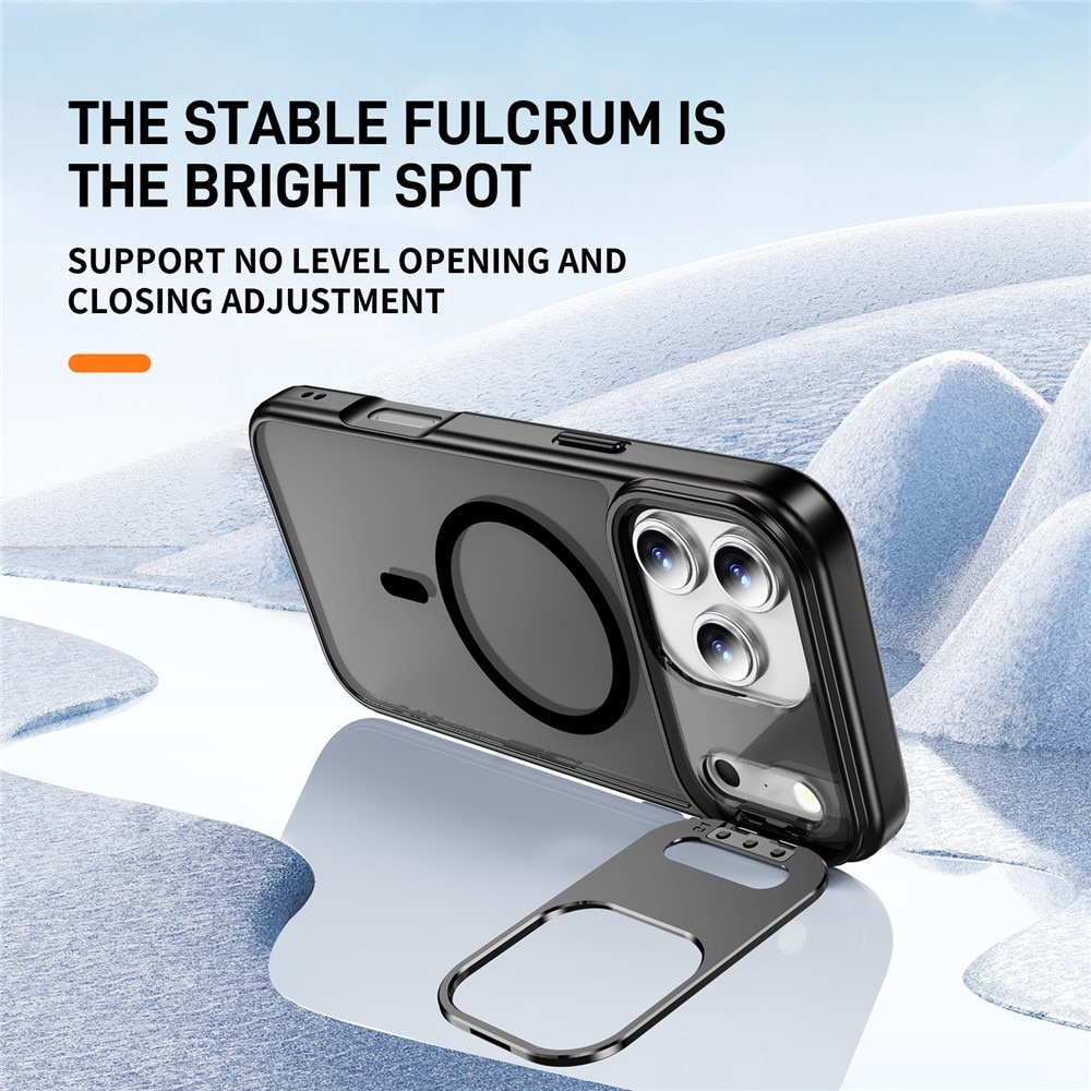 Hybridcover Kickstand MagSafe iPhone 17 Pro Sort