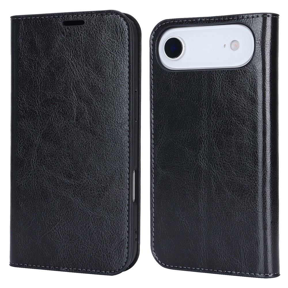 Mobiltaske Ægte Læder iPhone 17 Air Sort