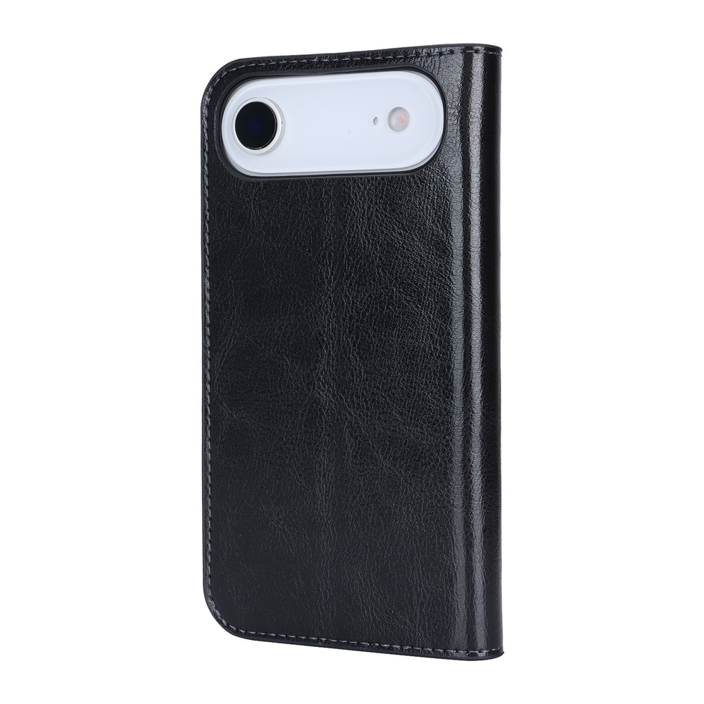 Mobiltaske Ægte Læder iPhone 17 Air Sort