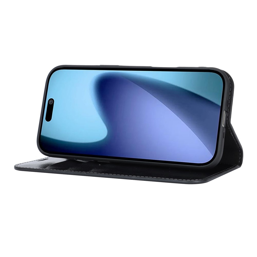 Mobiltaske Ægte Læder iPhone 17 Air Sort