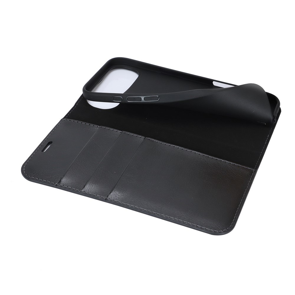 Mobiltaske Ægte Læder iPhone 17 Air Sort
