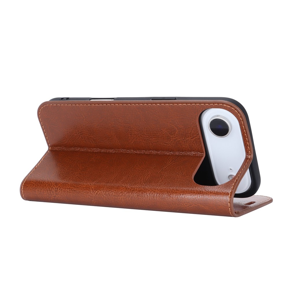 Mobiltaske Ægte Læder iPhone 17 Air Sort