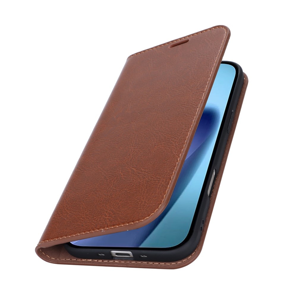 Mobiltaske Ægte Læder iPhone 17 Air Sort