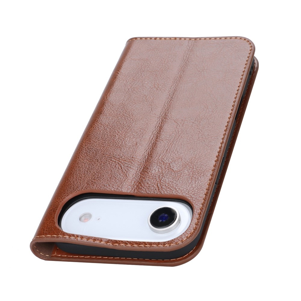 Mobiltaske Ægte Læder iPhone 17 Air Sort