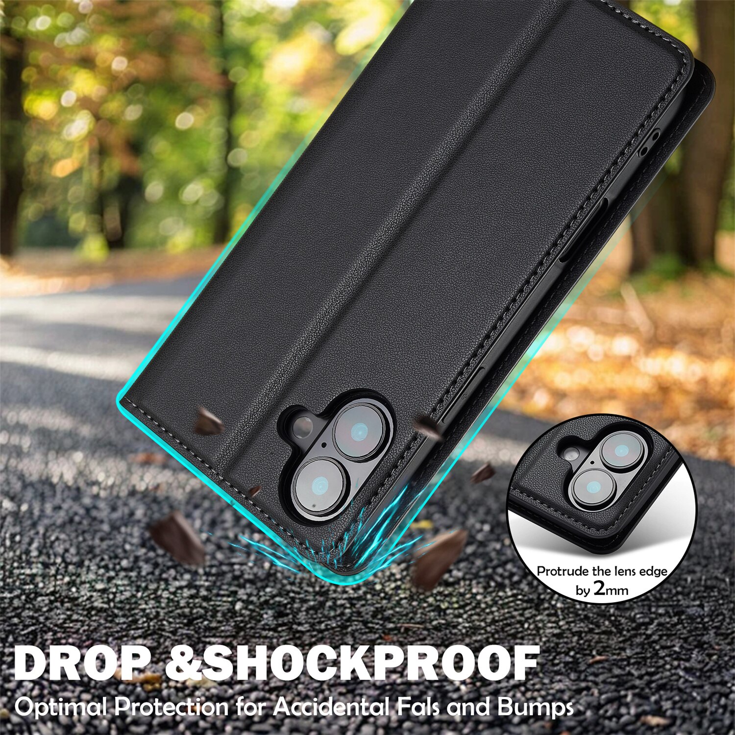 Mobiltaske iPhone 17 Sort