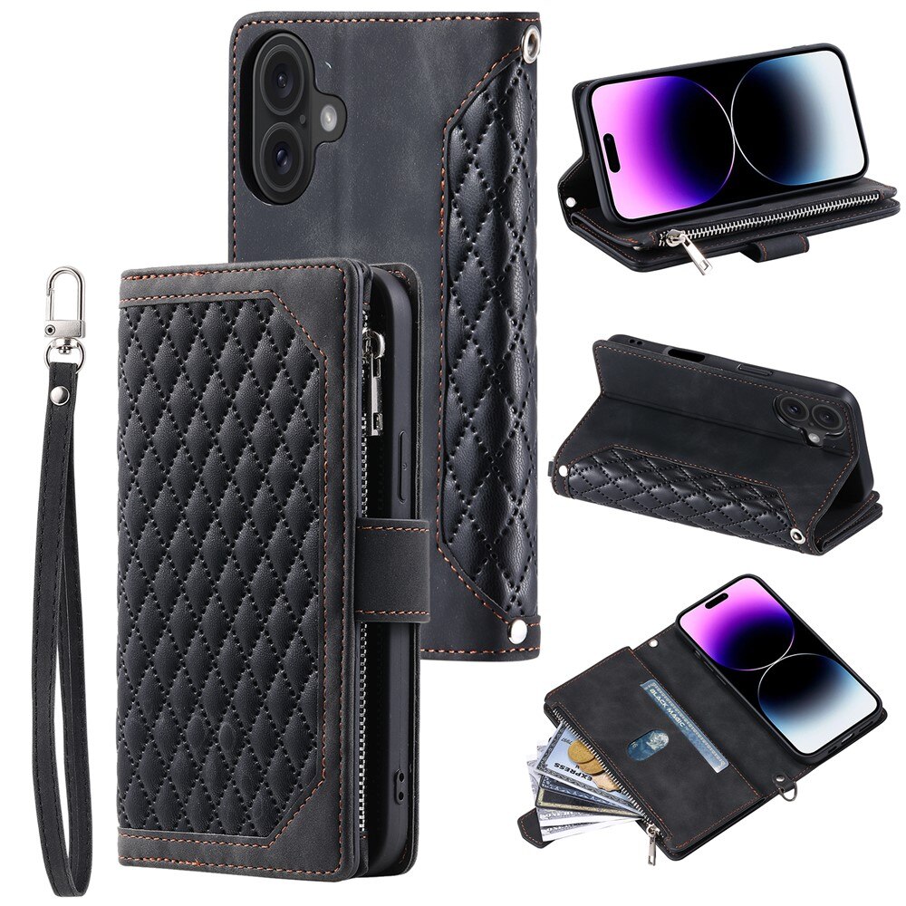 Pung Taske iPhone 17 Quilted Sort