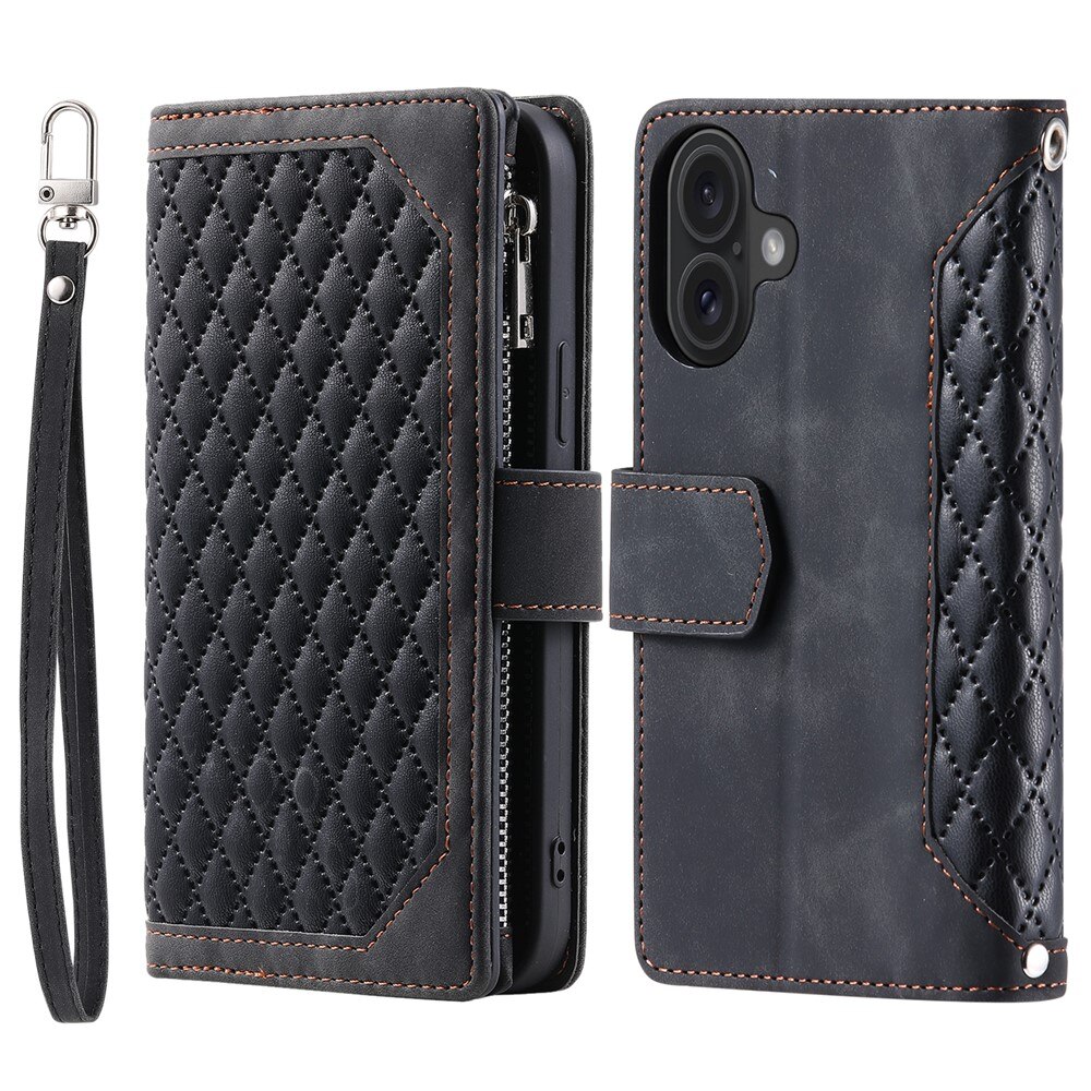 Pung Taske iPhone 17 Quilted Sort