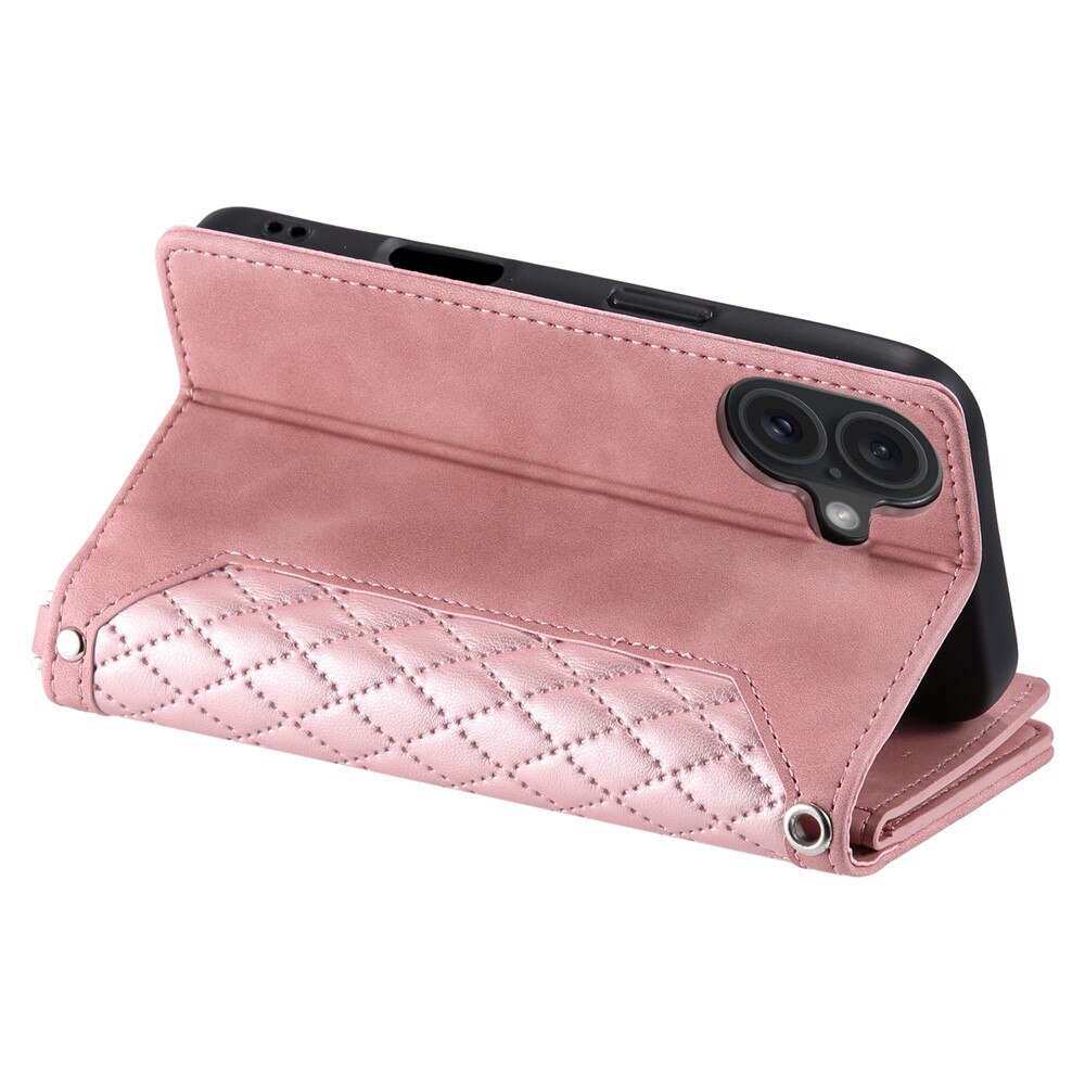 Pung Taske iPhone 17 Quilted Lyserød