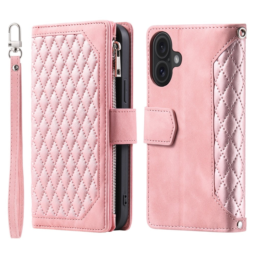Pung Taske iPhone 17 Quilted Lyserød