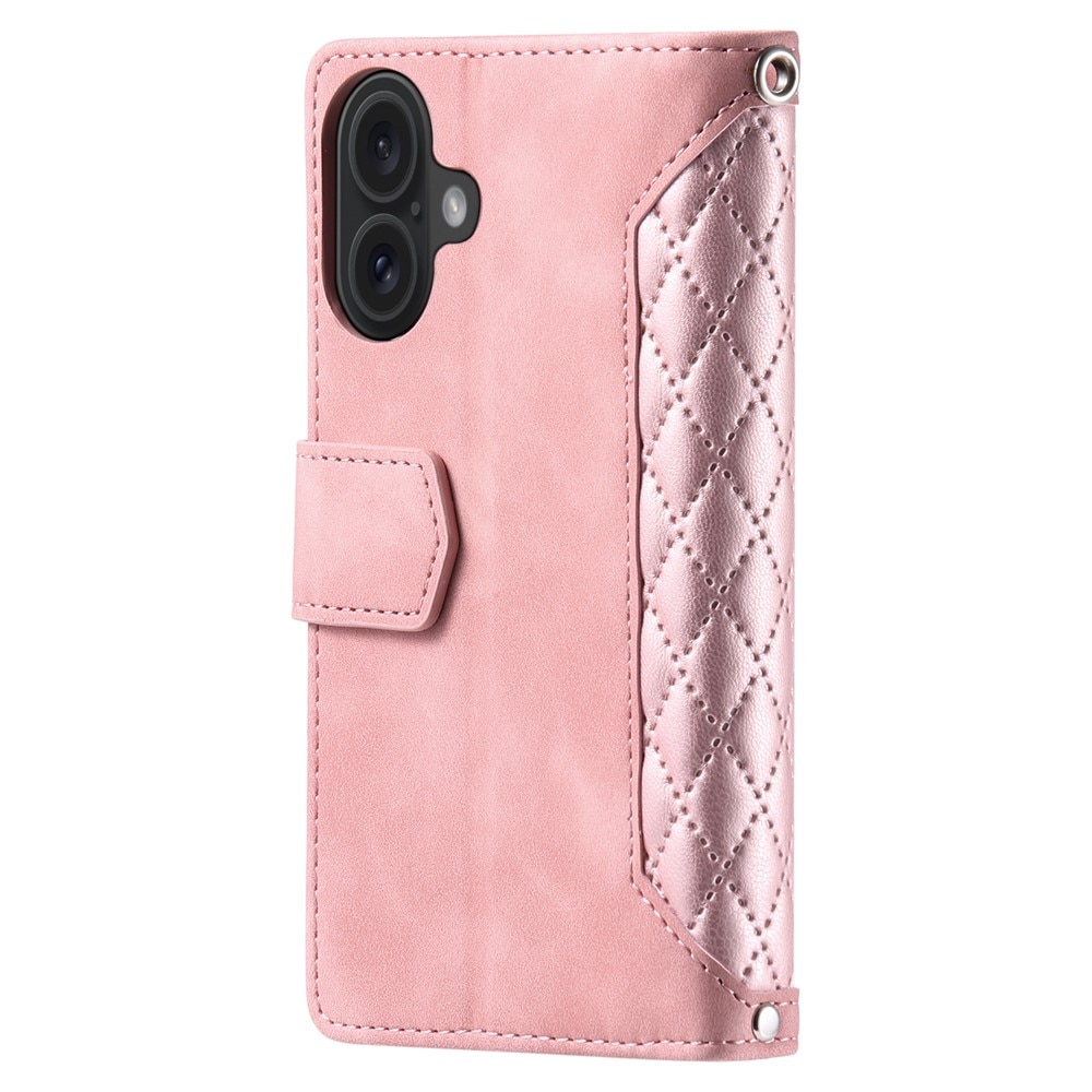 Pung Taske iPhone 17 Quilted Lyserød