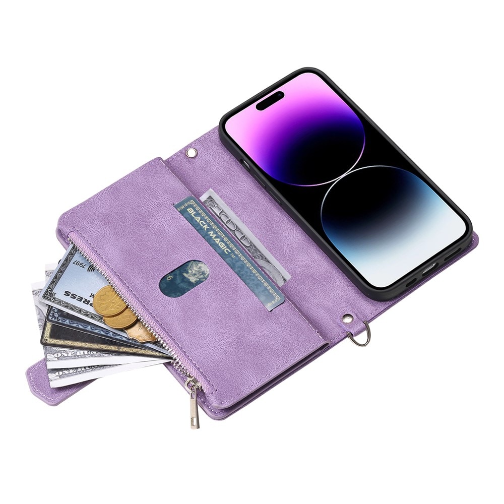Pung Taske iPhone 17 Quilted Lilla