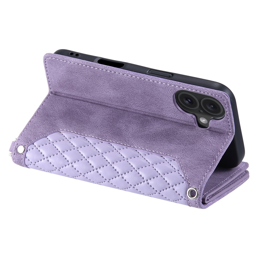 Pung Taske iPhone 17 Quilted Lilla