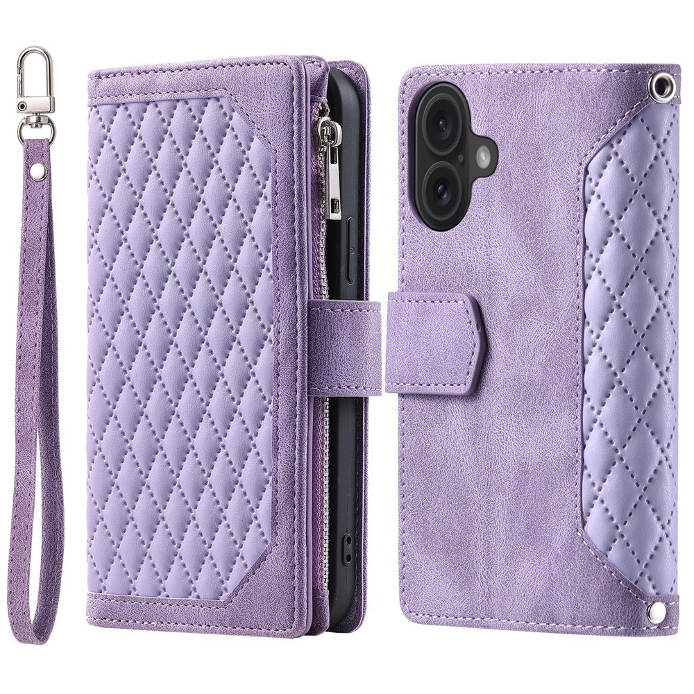 Pung Taske iPhone 17 Quilted Lilla