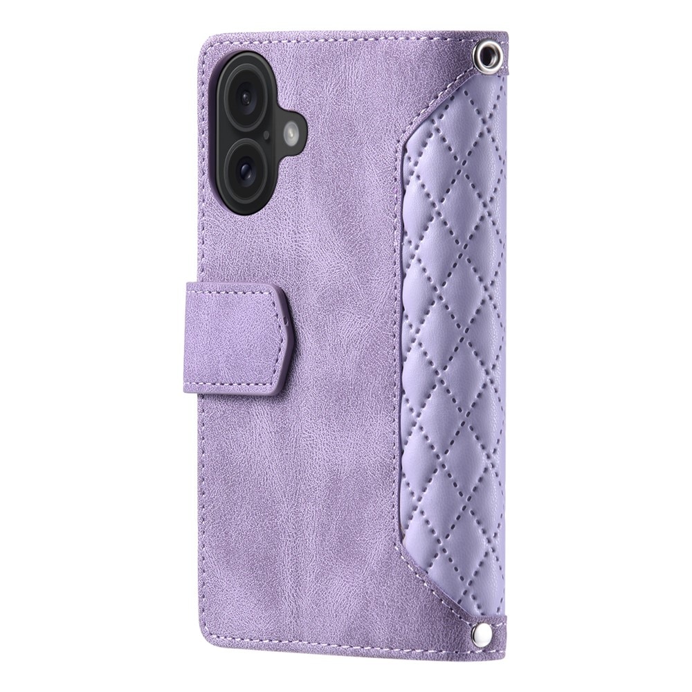Pung Taske iPhone 17 Quilted Lilla