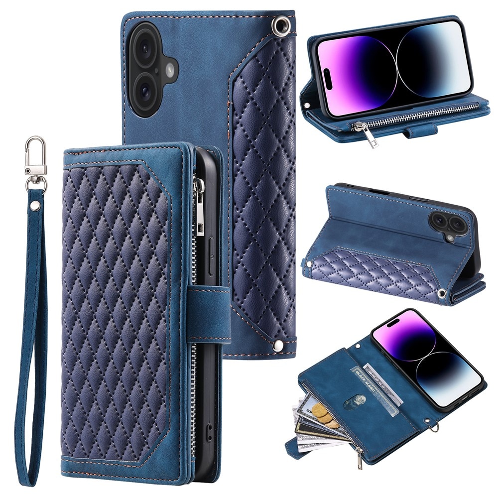 Pung Taske iPhone 17 Quilted Blå