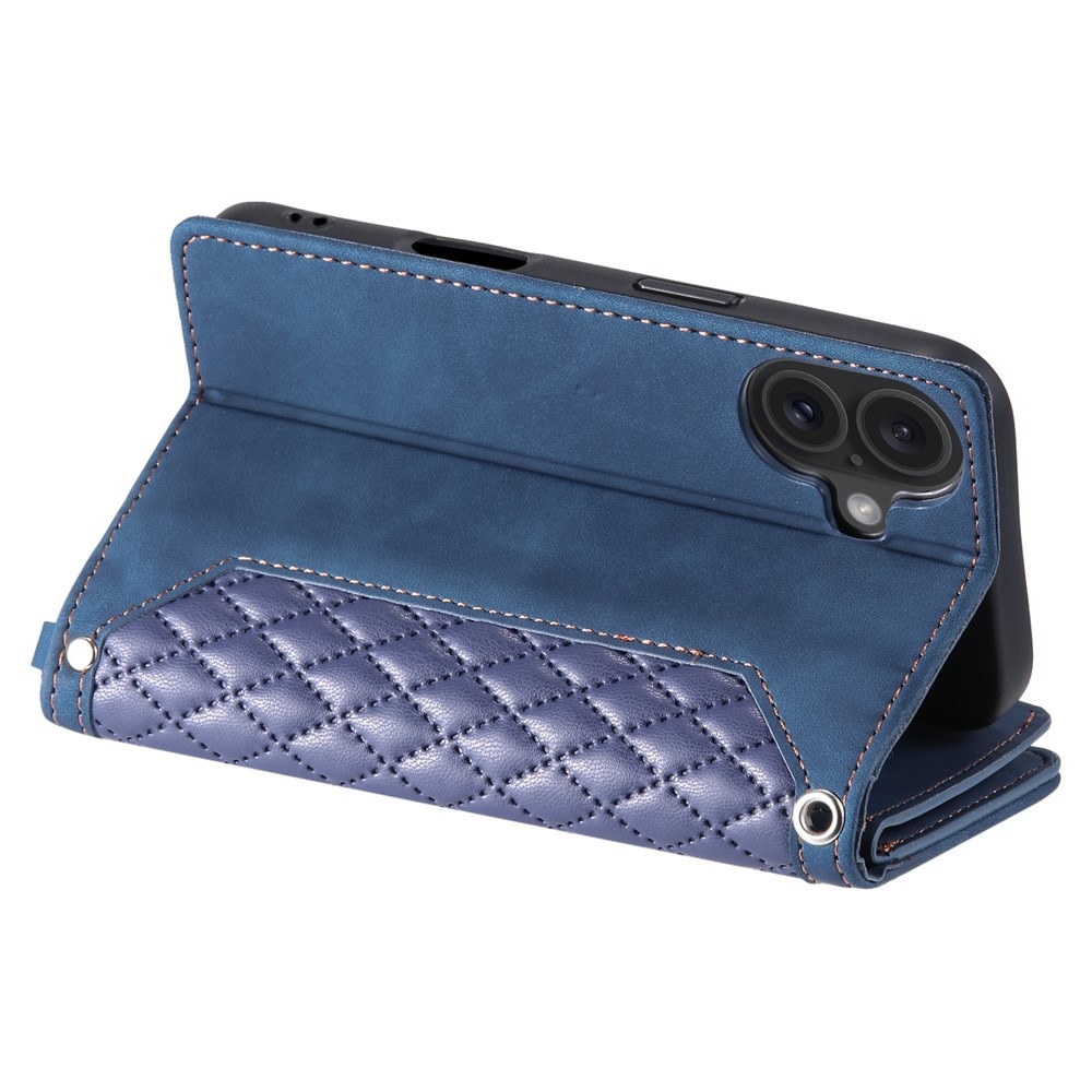 Pung Taske iPhone 17 Quilted Blå