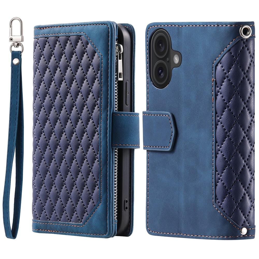 Pung Taske iPhone 17 Quilted Blå