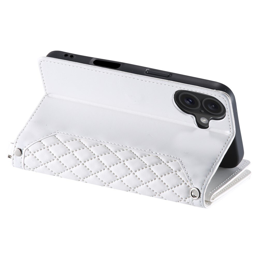 Pung Taske iPhone 17 Quilted Hvid