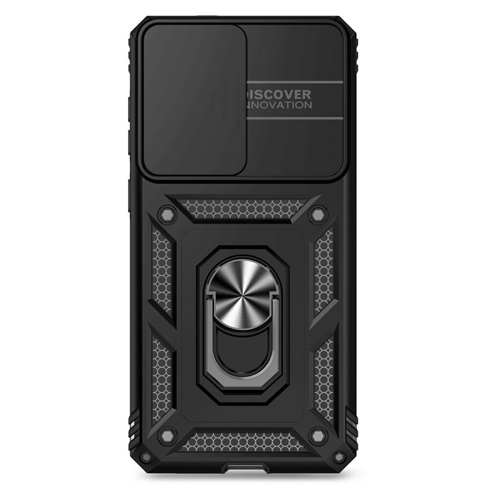 Hybridcover Ring + Kamerabeskyttelse Samsung Galaxy S25 Edge Sort