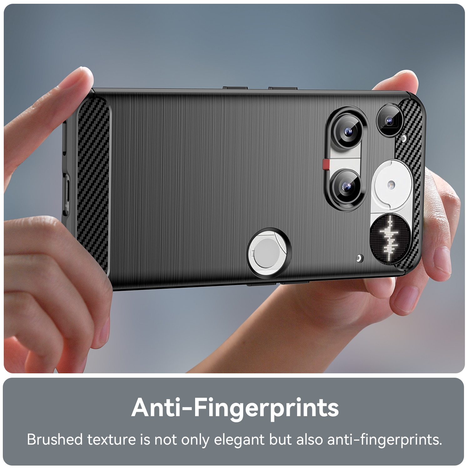 Nothing Phone 3 Cover TPU Brushed Sort
