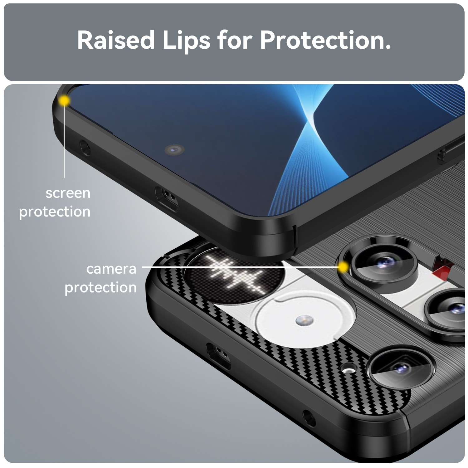 Nothing Phone 3 Cover TPU Brushed Sort
