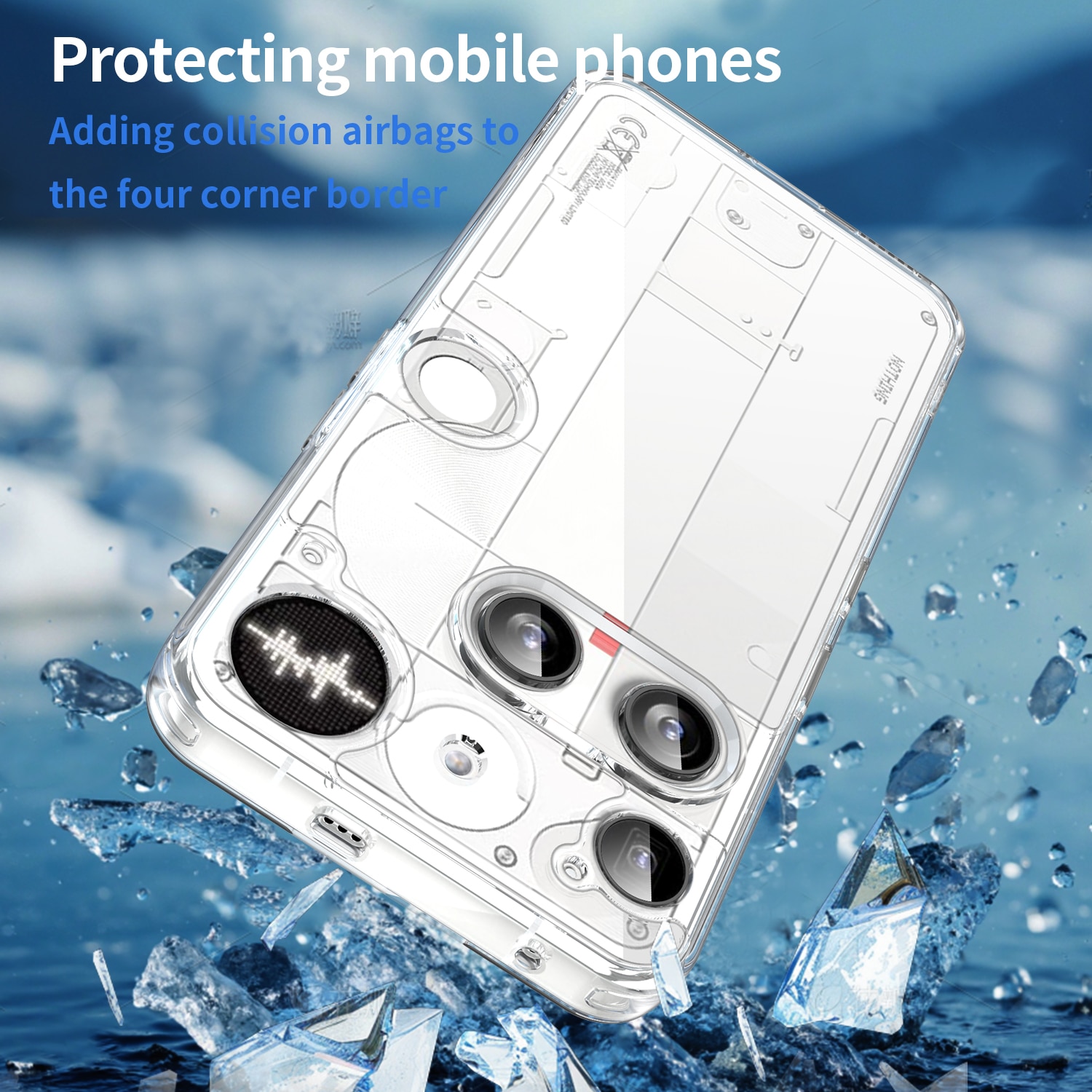 Hybridcover Nothing Phone 3 Gennemsigtig