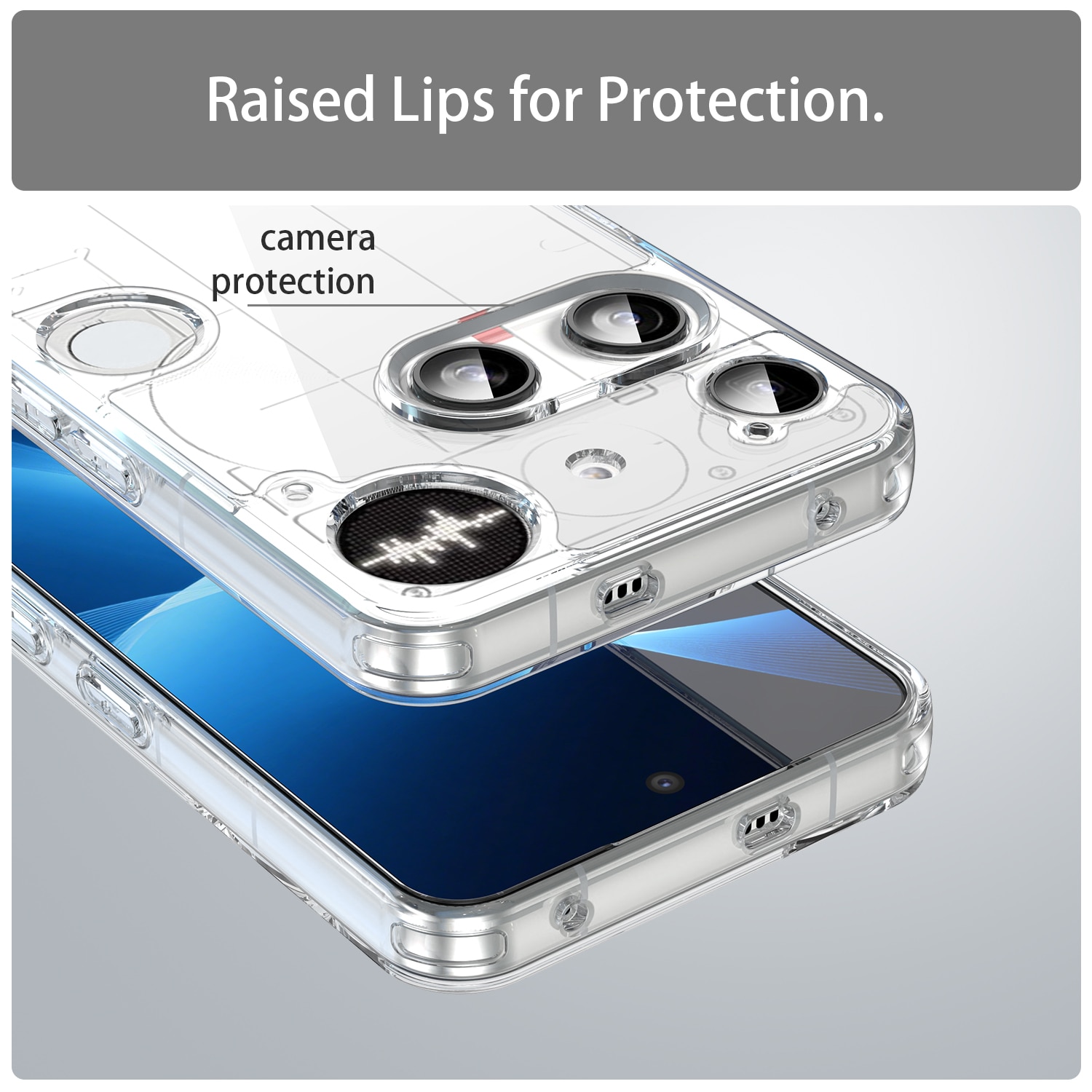 Hybridcover Nothing Phone 3 Gennemsigtig