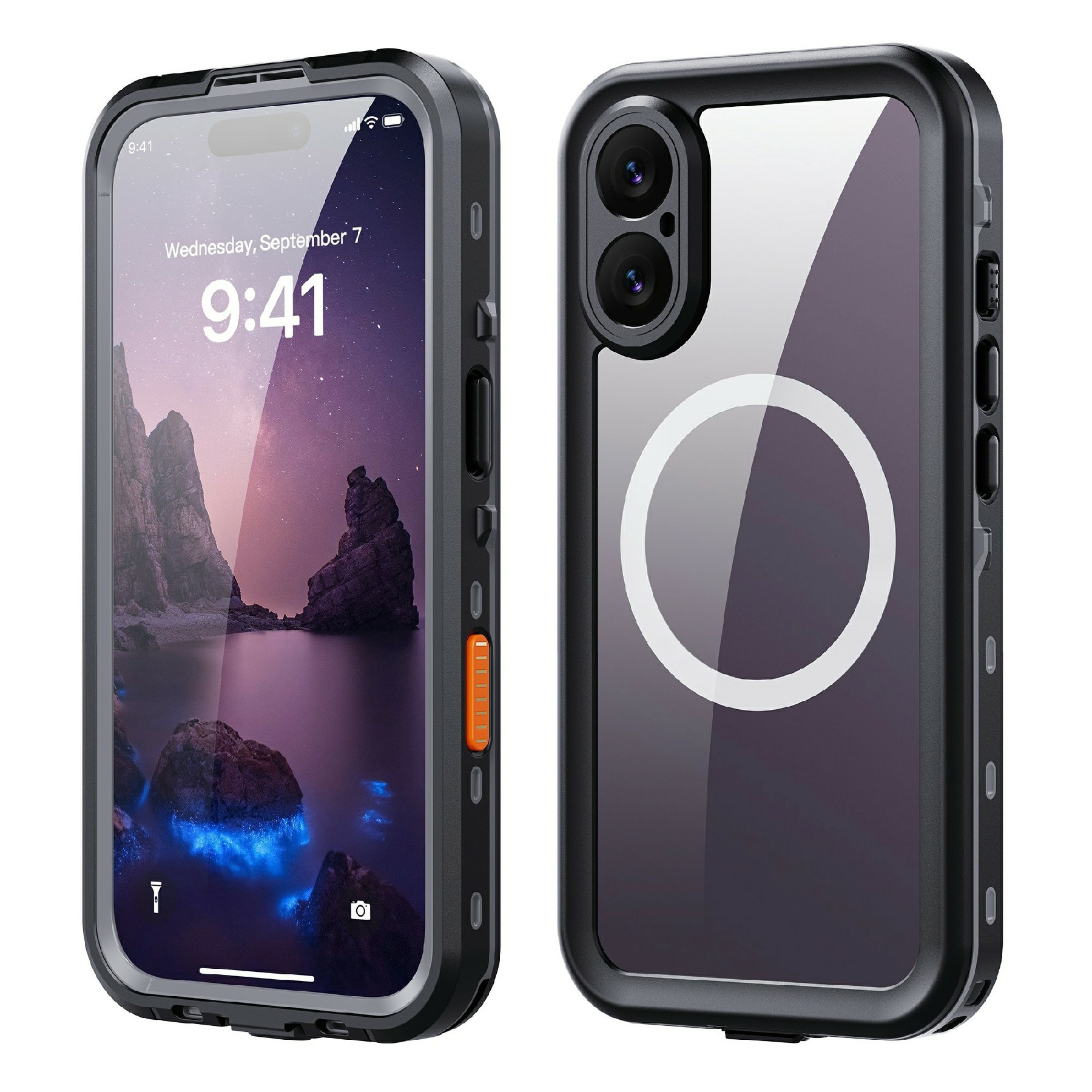 Vandtæt Cover iPhone 17 gennemsigtig