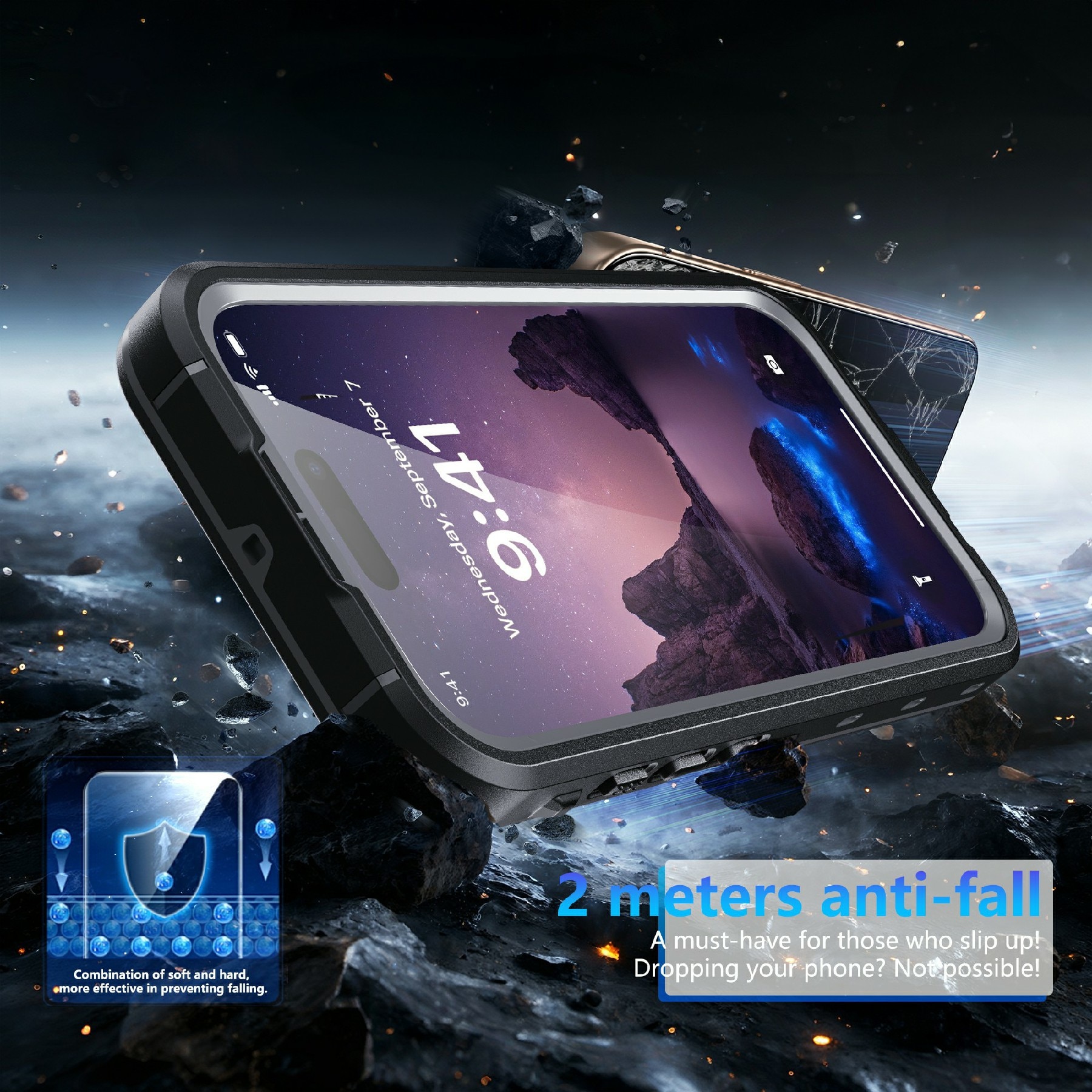 Vandtæt Cover iPhone 17 gennemsigtig