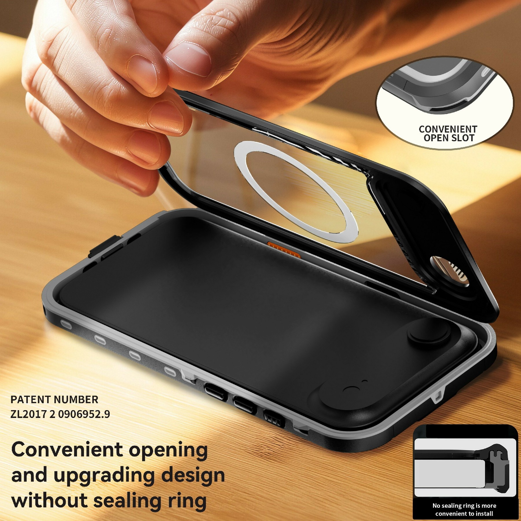 Vandtæt Cover iPhone 17 Air gennemsigtig