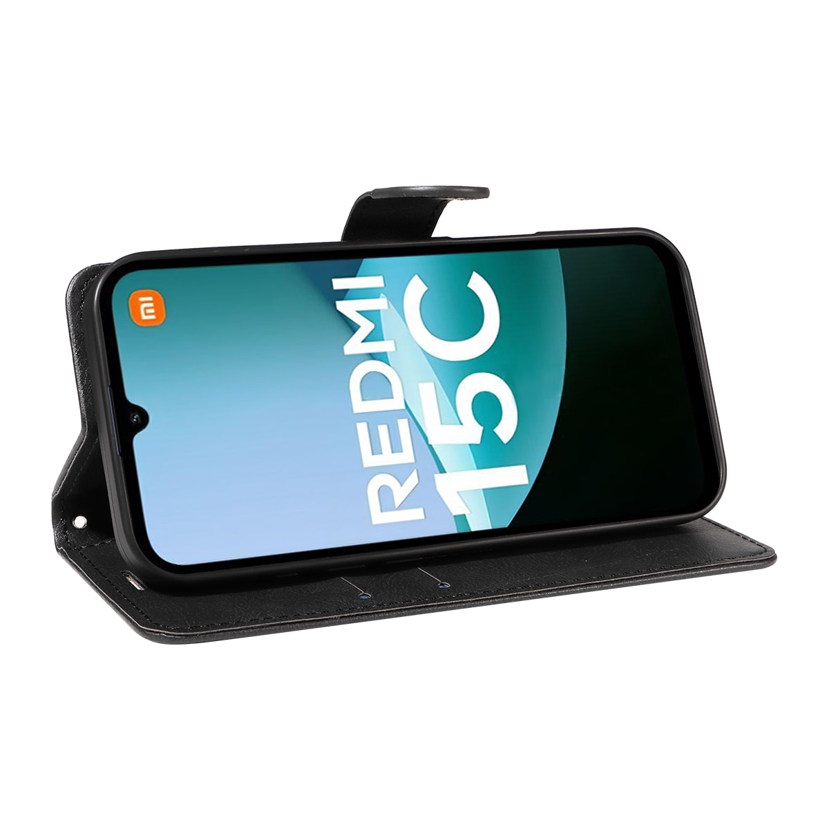 Tegnebogsetui Xiaomi Redmi 15C sort