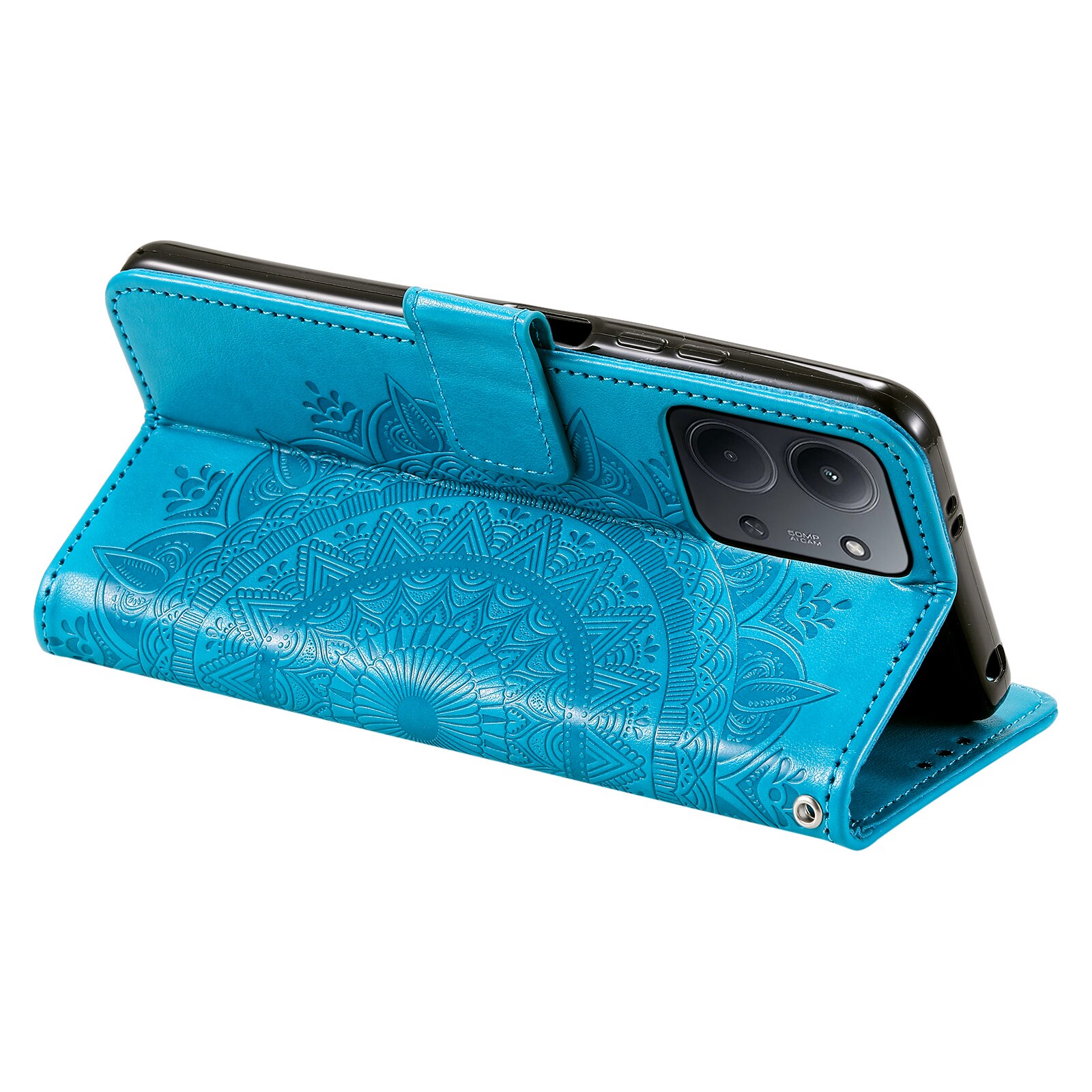 Læderetui Mandala Xiaomi Redmi 15C Blå