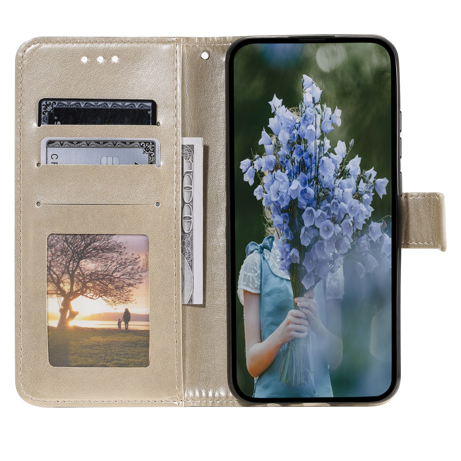 Læderetui Mandala Xiaomi Redmi 15C Guld